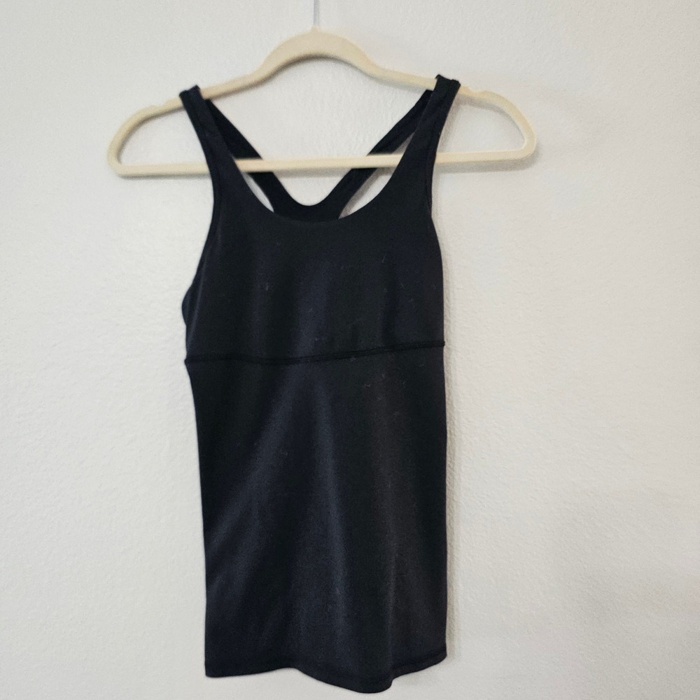 Lululemon Athletica Black Racerback Athletic Tank Top, size M